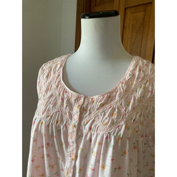 Secret Treasures Pink Floral Nightgown, Size XL - Picture 4 of 6